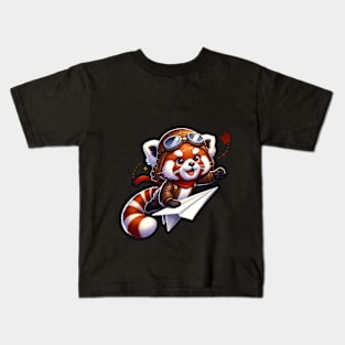 The Pilot Red Panda Kids T-Shirt